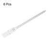 sourcing map 6Pcs Head Circumference Tape 26cm Plastic Measuring Rule
