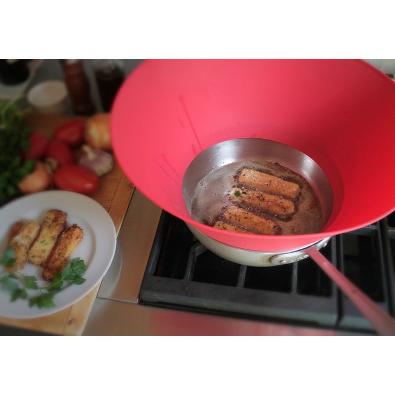 Frywall 12 (Large) - Black - Splatter Guard, as Seen