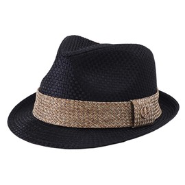 FREEBIRD99 Classic Fedora Hat Short Brim Trilby Hat for Men Women (CA/US, Numeric, 7, 7 1/4, Black)