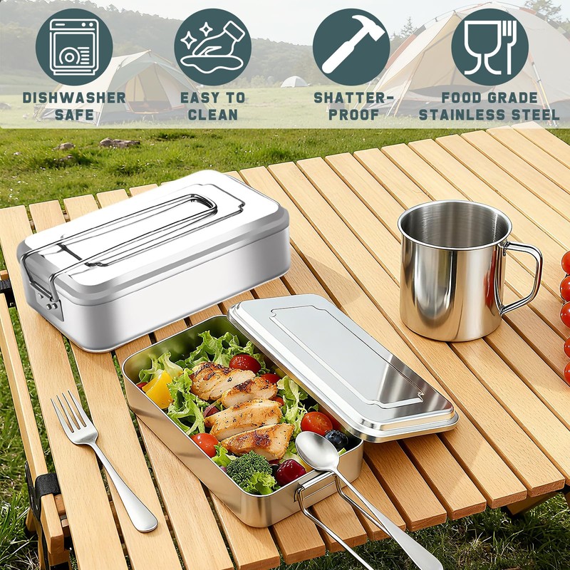 Camping Mess Tin, 8 Pcs Camping Mess Tins for Camping