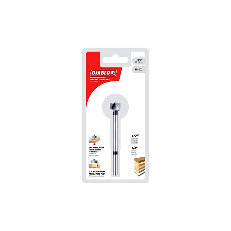 Diablo's High-Speed Steel Forstner Bit Drill Straight, Angled and Overlapping