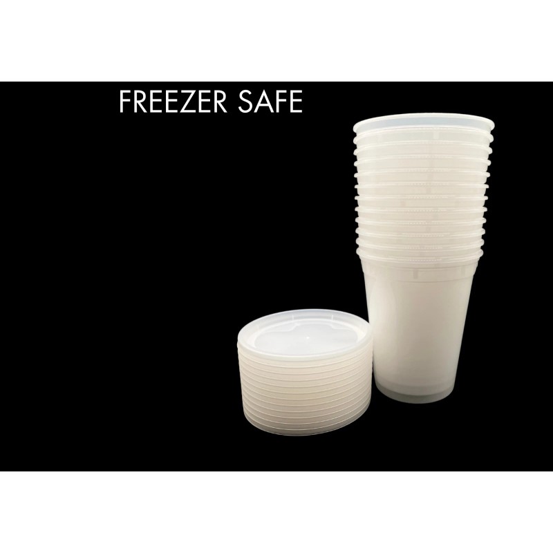 JCC 96 Deli Containers with Lids - 8oz, 12oz, 16oz,