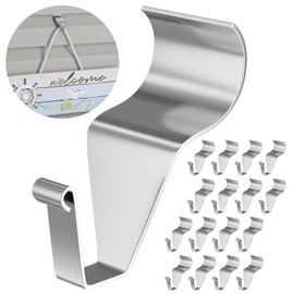 Cozcty 16 Pack Vinyl Siding Clips Hangers, Heavy Duty No Hole Siding Hooks for Hanging Outdoor Decor Wreath Things, Easy to Install No Drilling Clips for Horizontal Vinyl Siding