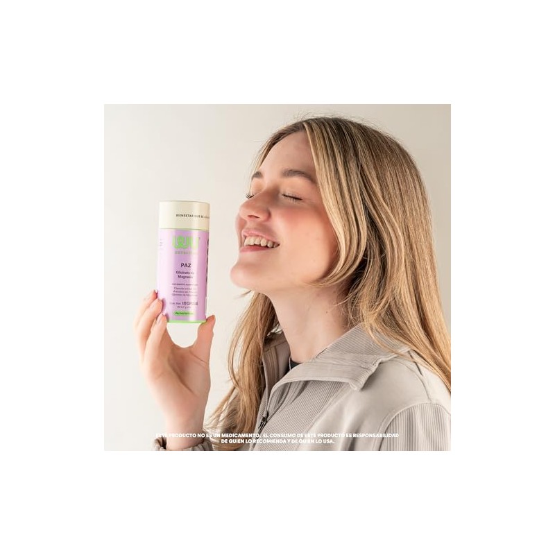 WU Nutrition PAZ | Glicinato de Magnesio | 120 Cápsulas
