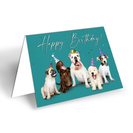 XXL Birthday Card A4 with Envelope - For Dog and Animal Lovers as a Special and Funny Greetings Card