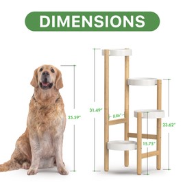 Wisuce Bamboo Plant Stands Indoor, 4 Tier Tall Corner Plant Stand Holder & Plant Display Rack for Outdoor Garden Indoor Home (4 Tier -2)