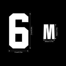 Pilikoll 147 PCS Heat Transfer Iron on Letters and Iron on Numbers, 2 Inch Iron on Letters & 8 Inch Iron on Numbers with Transparent Film for Clothing Sports T-Shirt Uniform DIY Fabric (White)