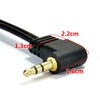 kenable Right Angle 3.5mm Stereo Jack to 2 RCA Phono