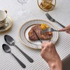 GoGeiLi 40-Piece Black Flatware Set, Stainless Steel Cutlery Set Service