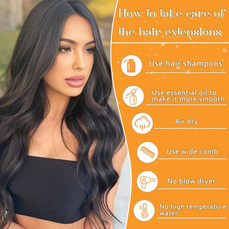 YDDM- 【Extensiones de cabello con cinta adhesiva, material de cabello