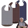 GRKJGytech Disposable Bibs Pack of 3 Waterproof Food Protection Bibs,