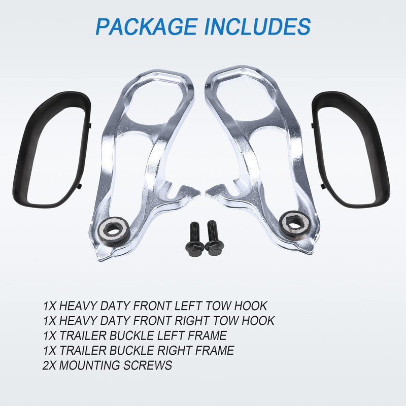 JDMSPEED New Heavy Daty Front Car Tow Hooks Left &
