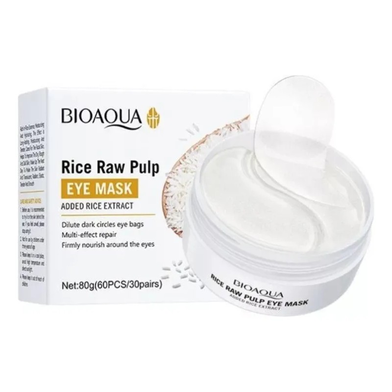 Parches Hidrogel Ojos Bioaqua De Arroz Elimina Ojeras F Todo