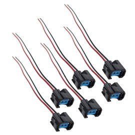 Replacement Parts For Set of 6 Fuel Injector Connector Pigtail Plug For Acura Honda Pilot 3.5 [HONF-6] Mod-GS95-907