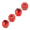 RCLIONS 4PCS/Set Aluminum RC Car Wheel Hubs Adapters for Redcat