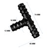 Maitys 8 Pieces 1/2 Inch (16mm) Garden Barbed Connector Plastic