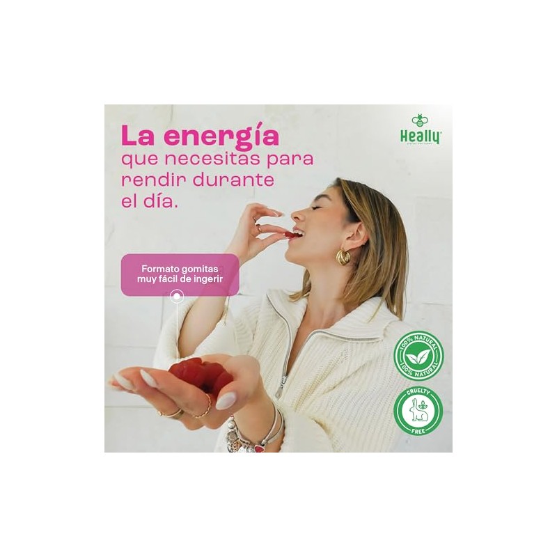 Multivitamínico Mujer Ácido Hialurónico Omega Vitaminas Gomitas Sabor Fresa Granada