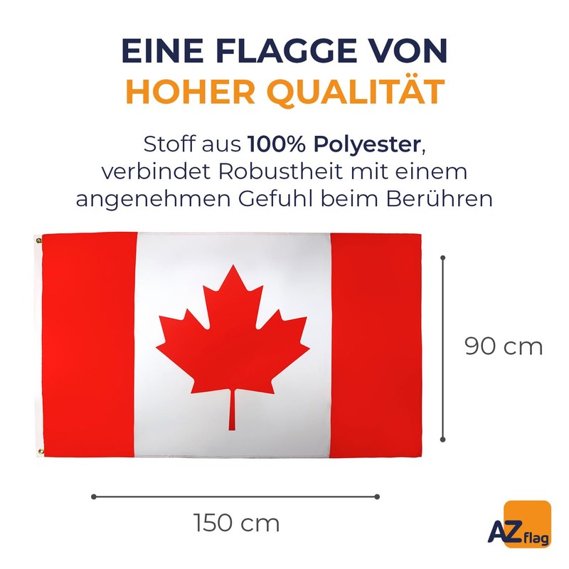 AZ FLAG CANADA FLAG 3' x 5' - CANADIAN FLAGS
