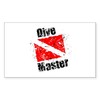 CafePress Dive Master Rectangle Sticker Rectangle Bumper Sticker Car Decal