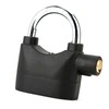 Black Anti Theft Security Padlock Waterproof Siren Alarm Lock for