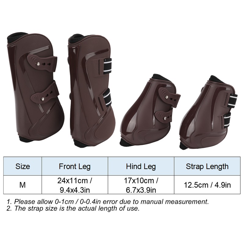 4pcs Horse Tendon Boots Adjustable Thicken Front Hind Horse Leg