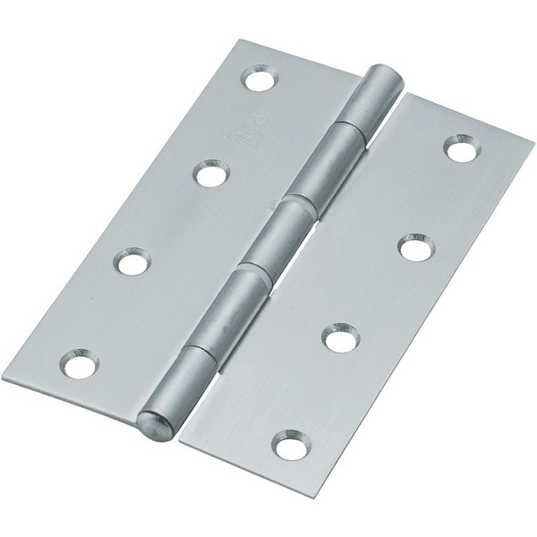 TRUSCO(トラスコ) ステンレス製中厚蝶番 ナイロンリング入 全長102mm (4個入) ST-999NR-102HL