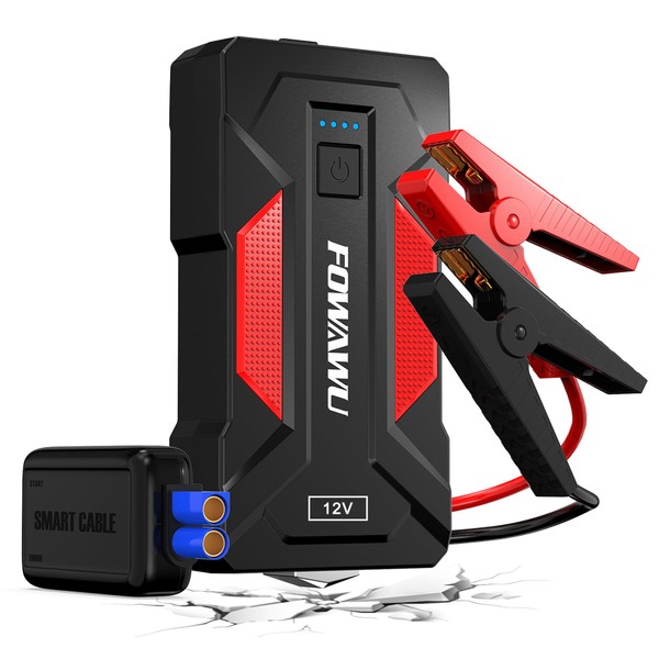 FOWAWU Car Jump Starter Power Bank 3000 A, Booster Car
