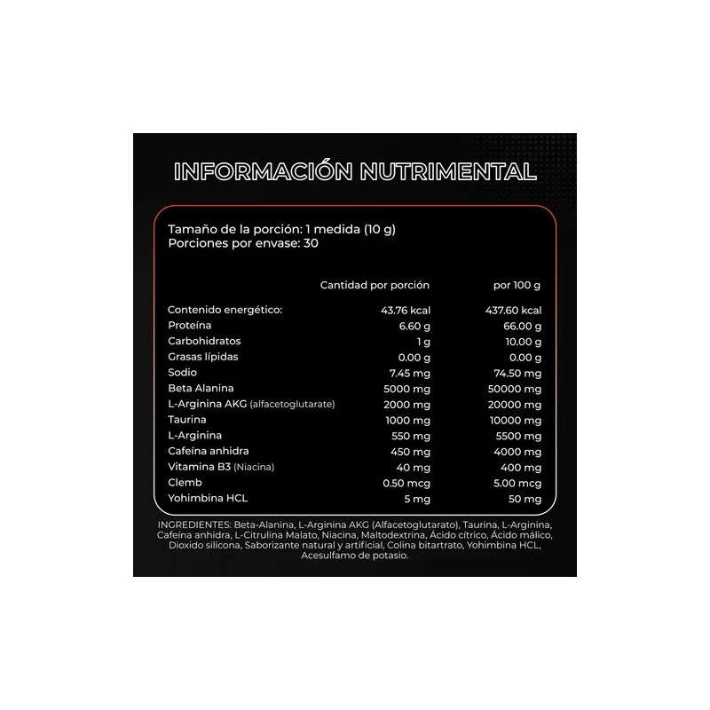 Preentrenador Workout Hiroshima Clemb Oxido 30 Servicios Sabor Uva