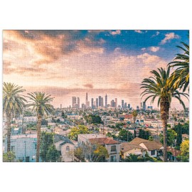MyPuzzle Beautiful Sunset in the Centre of Los Angeles - Premium 500 Piece Puzzle - MyPuzzle Special Collection by Puzzle Galaxy