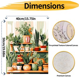 YALKIN Paint by Number for Adult Kits, DIY Oil Acrylic Painting Kits for Adults Beginners on Canvas for Home Wall Decor Gifts 16x20 inch/40X50CM (No Frame)