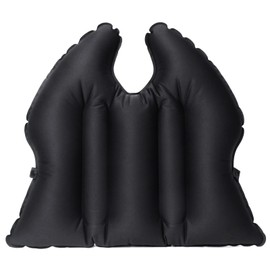 DAWNTREES Inflatable Seat Cushion, Lightweight, Waterproof, Suitable for Office/Home Chair Pad Support and Convenient Seat Cushion for Travel,Car,Outdoor Stadium and Camping,Black