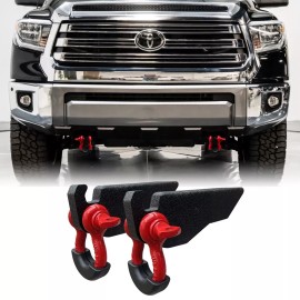 LUYWTE Fits  Toyota Tundra 2007-2021 Front Tow Hook Mount D-Ring Shackle Bracket&D-ring