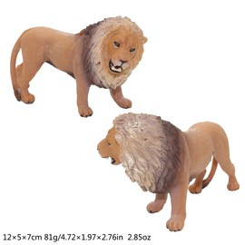 Boosns Animal Toy Set Plastic Wild Animals Jungle Animal Toy Model Action Figures Play Sets for Children Education (Zebra Lion Elk Giraffe)