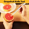HyperSpoon 5 Pack Grapefruit Spoons & 1 Grapefruit Knife, Stainless