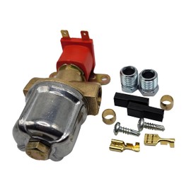 LPG GPL Solenoid Gas Shut Off Valve with Liquid Gas Filter 12V 8mm