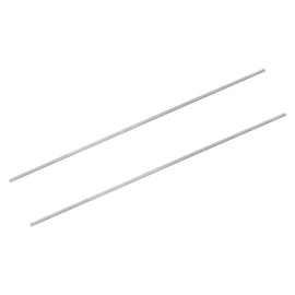 sourcing map 2Pcs M2-0.4x250mm Fully Threaded Rods, Threaded Rods Bar Studs, 304 Stainless Steel Long Thread Screws Hardware for U-Bolts, Anchors, Clamps, Hangers, Silver