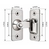 90° Stainless Steel Door Latch for Right-Angle Locking – Flip