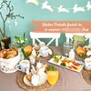 Papierdrachen 8 Printed Easter Eggs in Papier-Mâché Look – Black