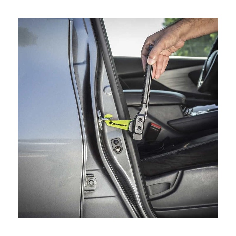 Kilimanjaro Car Door Latch Utility Step with Emergency Glass Break,