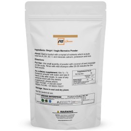 mGanna 100% Natural Belgiri | Aegle Marmelos | Bael Phal Dry Bel | Wood Apple Powder for Healthy Hair and Skin 227 GMS / 0.5 LBS