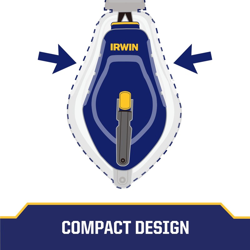 IRWIN Tools STRAIT-LINE COMPACT Chalk Reel, 30 ft. (IWHT48440)