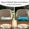 NettyPro Outdoor Cushion Cover Waterproof Patio Chair Seat Cushion Slip