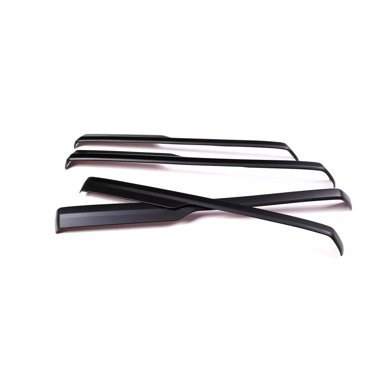 Unbranded ABS Interior Door Panel Trim Strips Matte Black 4pcs