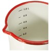 IBILI Vaso MEDIDOR Bordeaux 12 cm, Stainless Steel, weiß/rot, 12