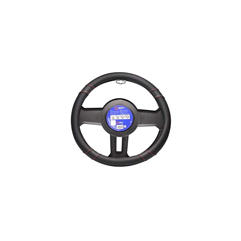 Sparcocorsa SPC1113BKJ_S Sparco-CORSA Steering Wheel Cover, Small, Black