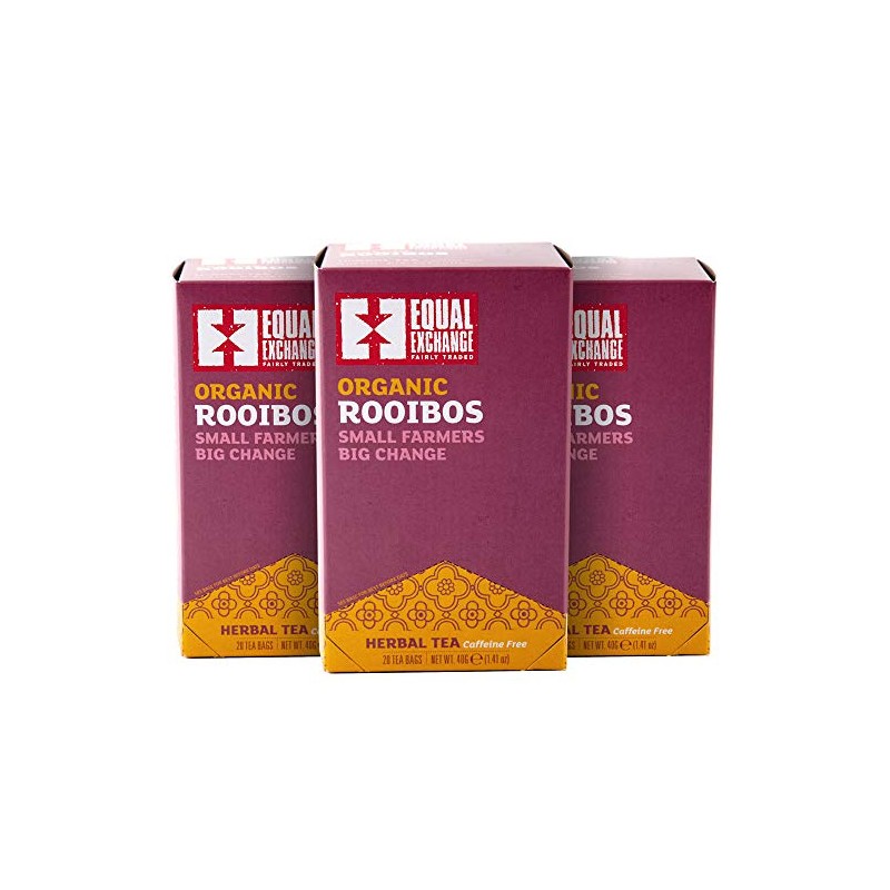 Equal Exchange Organic Rooibos Tea, 20-Count (Pack of 3)