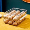 NoSunset Egg Holder for Fridge, Automatic Rolling Egg Organizer for