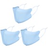 3 Pack Unisex Fabric Reusable Face Mask, with Ear Loops,