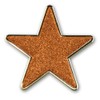 Glitter Star Pin Badge - Enamel - Single (ORANGE)