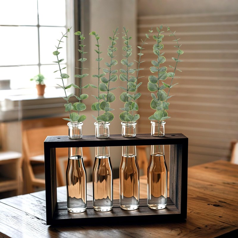 20pcs Eucalyptus Stems Artificial Eucalyptus Leaves Stems Artificial Fake Flowers